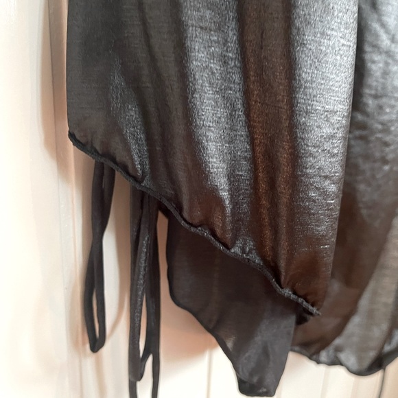 Boo Radley boho leather look dress/ties to adjust the look/style of dress S14 - Picture 8 of 14